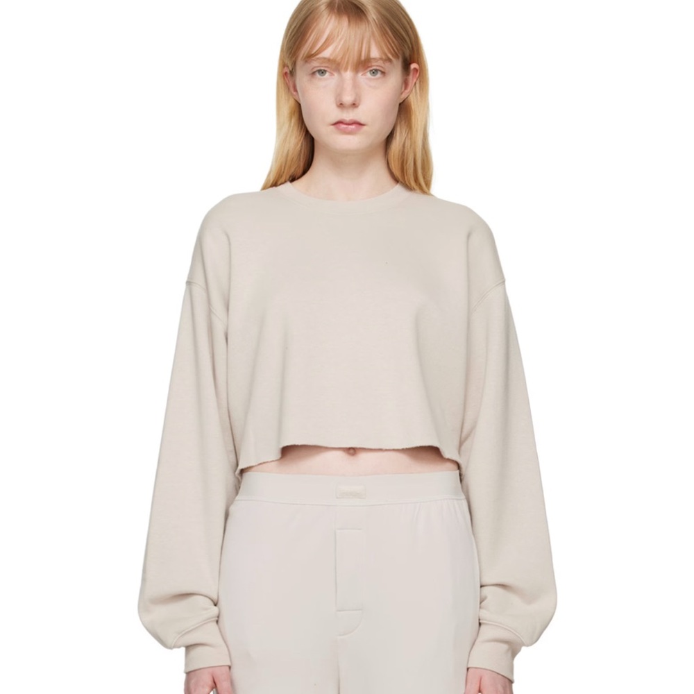 Skims Cropped Sweatshirt